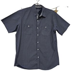 PD & C Peached Poplin Classic Fit 100% Cotton Button Up Shirt Size Medium Boho